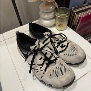 Nike Women’s Flyknit Trainer Sneakers - White and Black